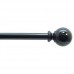 Spring Window Fashions 28" - 48" black Finish Ball Decorative Rod Set - B00827HZE2